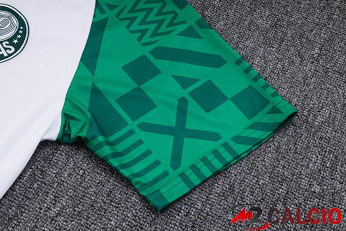 T Shirt Allenamento Palmeiras + Pantaloni Bianco 2023/2024