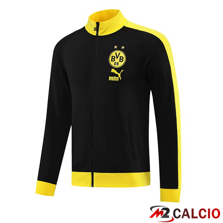 Maglie Calcio Personalizzate,Tute Calcio Squadre,Maglia Nazionale Italiana Calcio | Giacca Calcio Dortmund BVB Nero 2023/2024