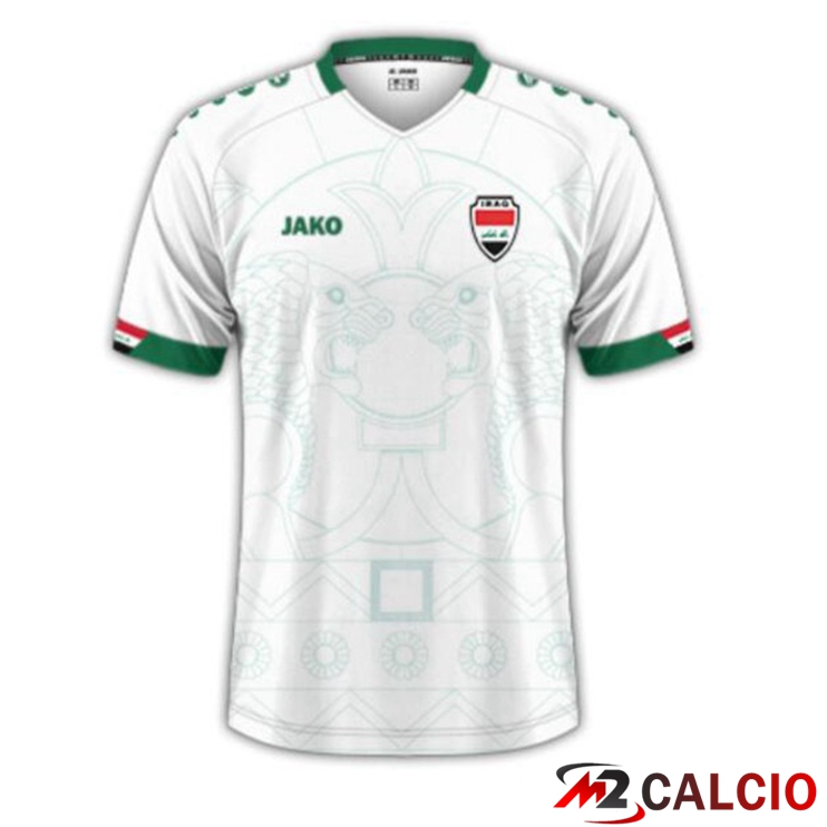 Maglie Calcio Personalizzate,Tute Calcio Squadre,Maglia Nazionale Italiana Calcio | Maglie Calcio Iraq Seconda Bianco 2023/2024