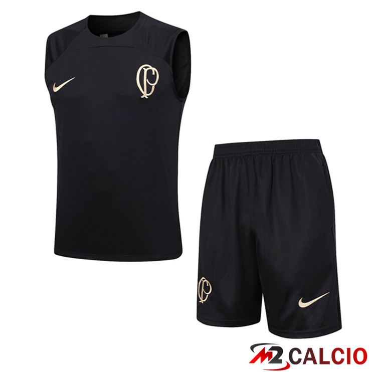 Canotta Calcio Corinthians + Pantaloncini Nero 2023/2024