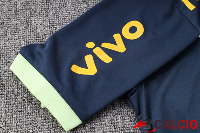 Maglia Polo Brasile + Pantaloni Blu Reale 2023/2024