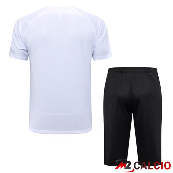 T Shirt Allenamento Corinthians + Pantaloncini Bianco 2023/2024