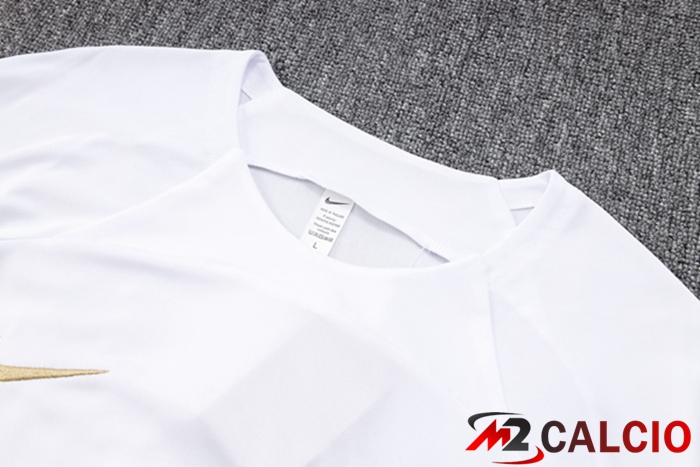 T Shirt Allenamento Corinthians + Pantaloncini Bianco 2023/2024