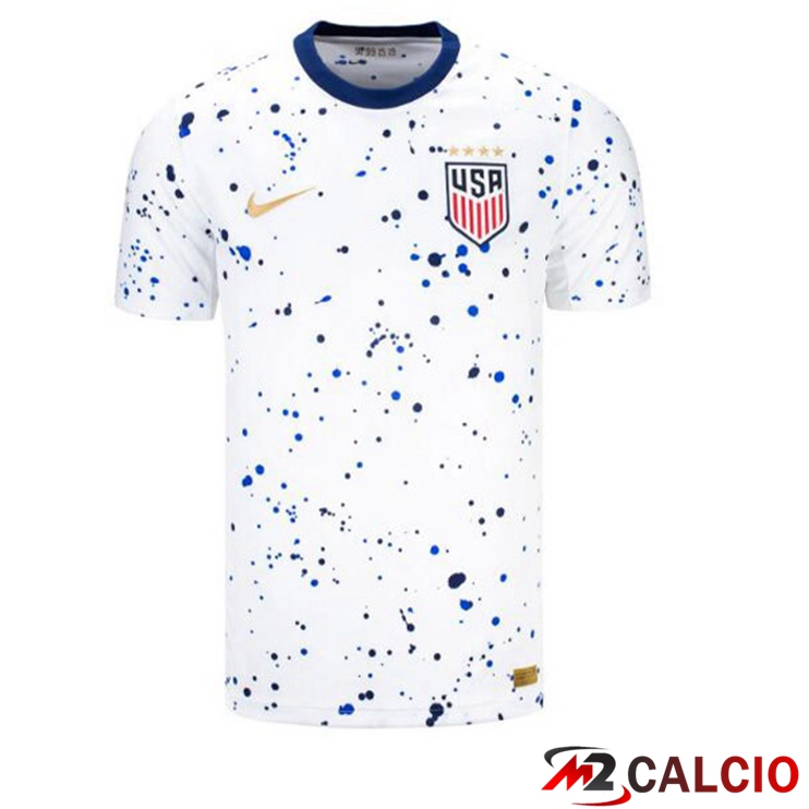 Maglie Calcio Personalizzate,Tute Calcio Squadre,Maglia Nazionale Italiana Calcio | Maglie Calcio USA Prima Bianco 2023/2024