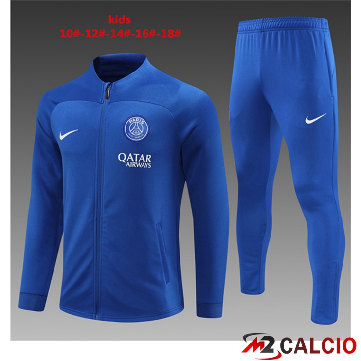 Insieme Tuta Calcio - Giacca Paris PSG Bambino Blu 2023/2024