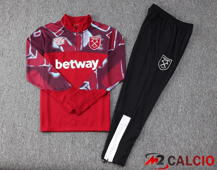 Insieme Tuta Calcio West Ham Rosso 2023/2024