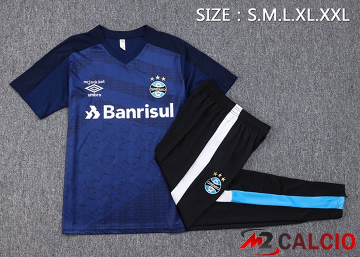T Shirt Allenamento Gremio + Pantaloni Blu Reale 2023/2024