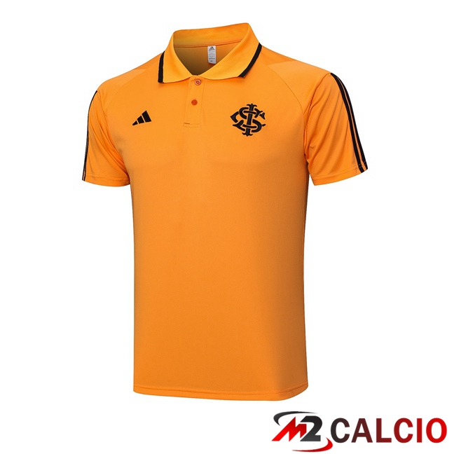 Maglie Calcio Personalizzate,Tute Calcio Squadre,Maglia Nazionale Italiana Calcio | Maglia Polo SC Internacional Arancia 2023/2024