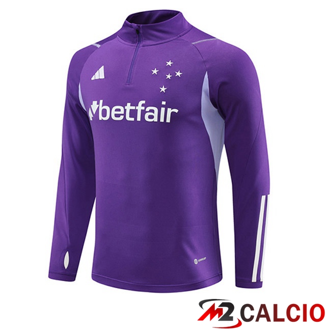 Maglie Calcio Personalizzate,Tute Calcio Squadre,Maglia Nazionale Italiana Calcio | Felpa Allenamento Cruzeiro EC Viola 2023/2024