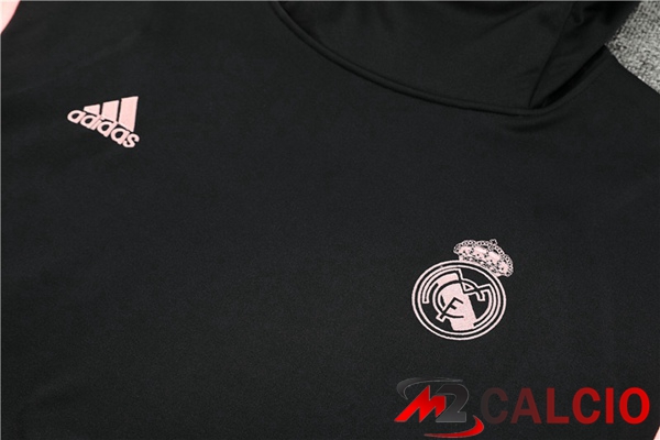 Insieme Con Cappuccio Tuta Real Madrid Nero 2023/2024