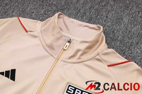Insieme Tuta Calcio - Giacca Sao Paulo FC Marrone 2023/2024