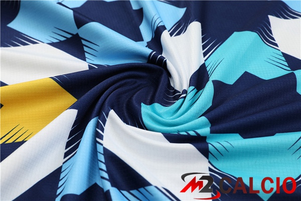 T Shirt Allenamento Algeria + Pantaloncini Bianco Blu 2023/2024