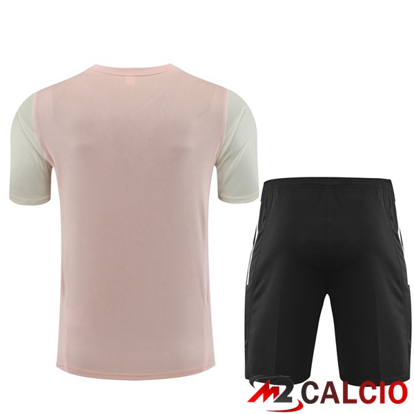 T Shirt Allenamento Lyon OL + Pantaloncini Rosa 2023/2024