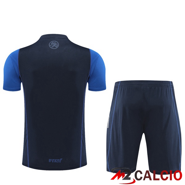 T Shirt Allenamento Algeria + Pantaloncini Blu Reale 2023/2024