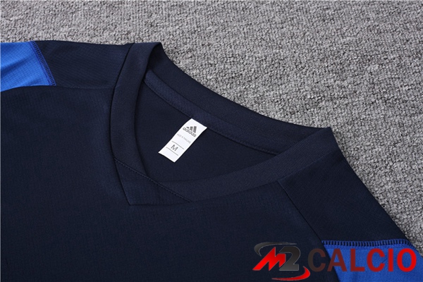 T Shirt Allenamento Algeria + Pantaloncini Blu Reale 2023/2024