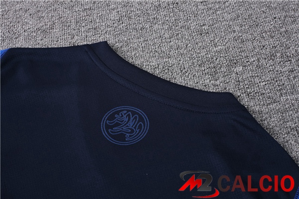 T Shirt Allenamento Algeria + Pantaloncini Blu Reale 2023/2024