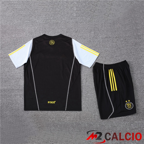 T Shirt Allenamento Algeria + Pantaloncini Nero 2023/2024