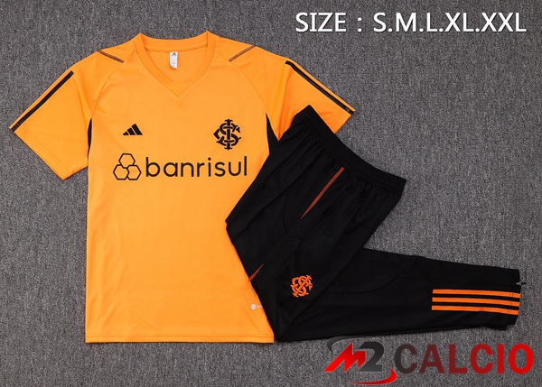 T Shirt Allenamento SC Internacional + Pantaloni Arancia 2023/2024