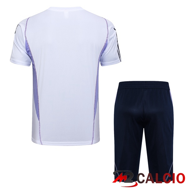 T Shirt Allenamento Cruzeiro EC + Pantaloncini Bianco 2023/2024