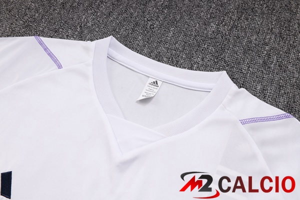 T Shirt Allenamento Cruzeiro EC + Pantaloncini Bianco 2023/2024