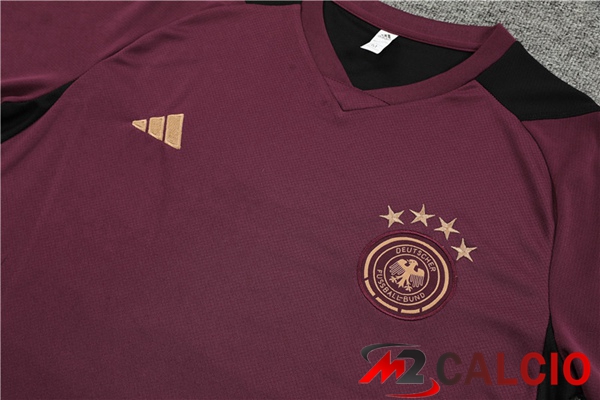 T Shirt Allenamento Germania + Pantaloncini Rosso 2023/2024