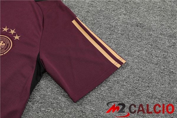 T Shirt Allenamento Germania + Pantaloncini Rosso 2023/2024