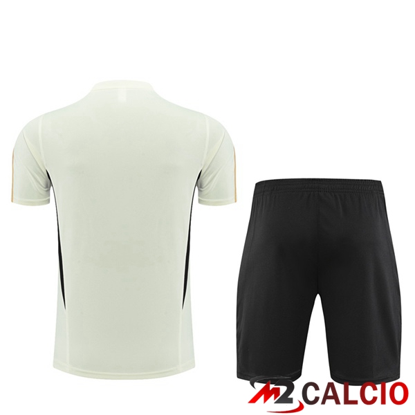 T Shirt Allenamento Germania + Pantaloncini Bianco 2023/2024