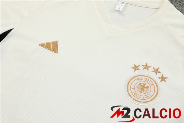T Shirt Allenamento Germania + Pantaloncini Bianco 2023/2024