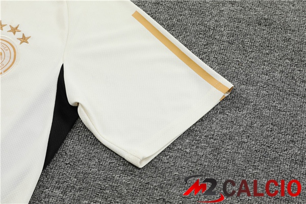 T Shirt Allenamento Germania + Pantaloncini Bianco 2023/2024