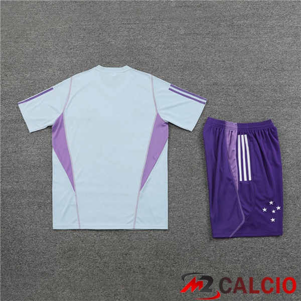 T Shirt Allenamento Cruzeiro EC + Pantaloncini Grigio 2023/2024