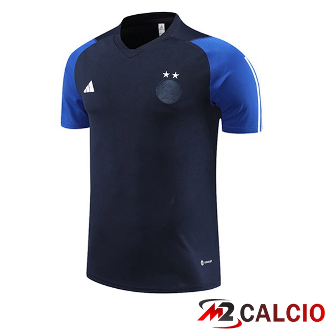 Maglie Calcio Personalizzate,Tute Calcio Squadre,Maglia Nazionale Italiana Calcio | T Shirt Allenamento Algeria Blu Reale 2023/2024