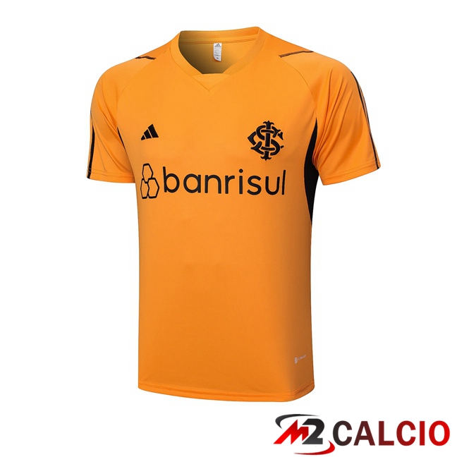 Maglie Calcio Personalizzate,Tute Calcio Squadre,Maglia Nazionale Italiana Calcio | T Shirt Allenamento SC Internacional Arancia 2023/2024