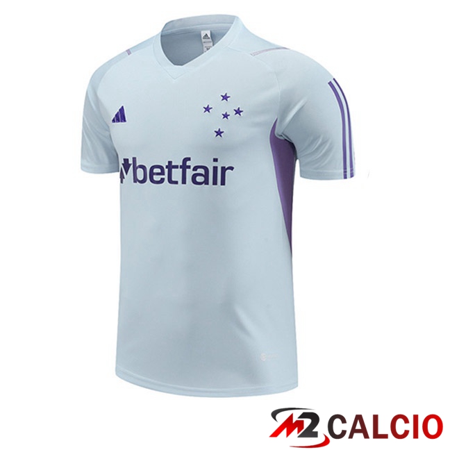 Maglie Calcio Personalizzate,Tute Calcio Squadre,Maglia Nazionale Italiana Calcio | T Shirt Allenamento Cruzeiro EC Grigio 2023/2024