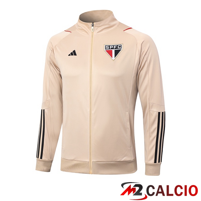 Maglie Calcio Personalizzate,Tute Calcio Squadre,Maglia Nazionale Italiana Calcio | Giacca Calcio Sao Paulo FC Marrone 2023/2024