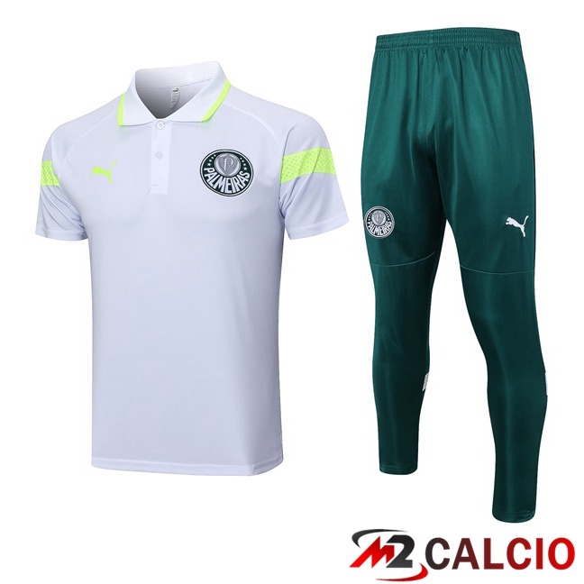 Maglie Calcio Personalizzate,Tute Calcio Squadre,Maglia Nazionale Italiana Calcio | Maglia Polo Palmeiras + Pantaloni Grigio 2023/2024