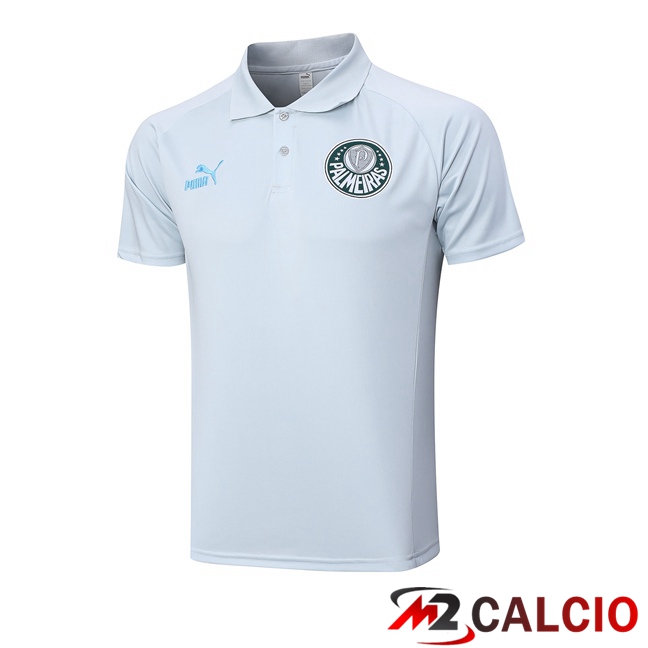 Maglie Calcio Personalizzate,Tute Calcio Squadre,Maglia Nazionale Italiana Calcio | Maglia Polo Palmeiras Grigio 2023/2024
