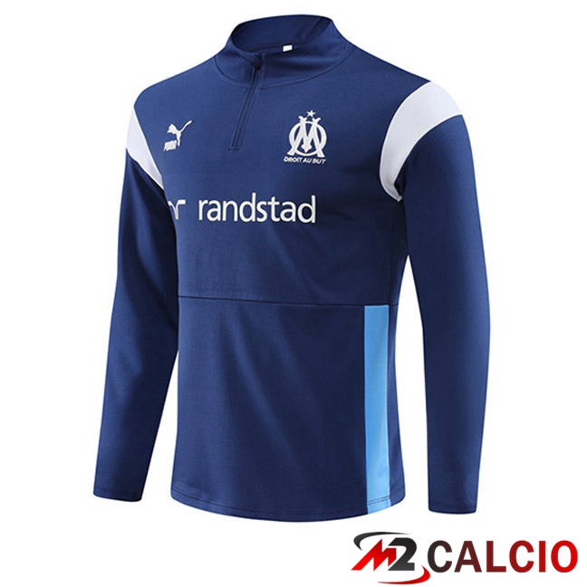 Felpa Allenamento Marsiglia OM Blu Reale 2023/2024