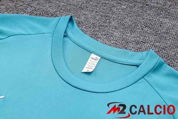 T Shirt Allenamento Palmeiras + Pantaloncini Cyan 2023/2024