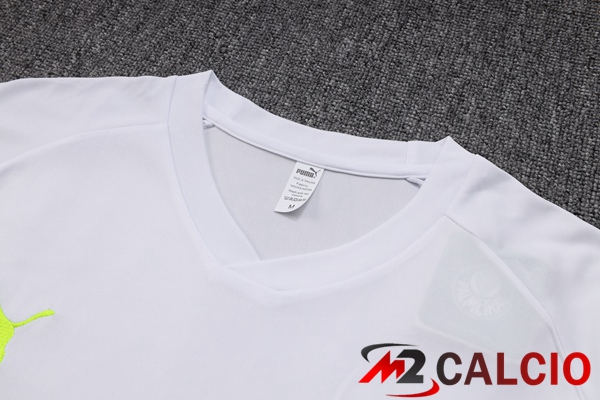 T Shirt Allenamento Palmeiras + Pantaloncini Bianco 2023/2024