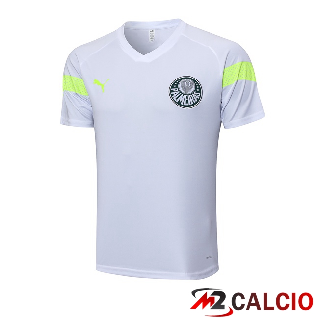 Maglie Calcio Personalizzate,Tute Calcio Squadre,Maglia Nazionale Italiana Calcio | T Shirt Allenamento Palmeiras Bianco 2023/2024