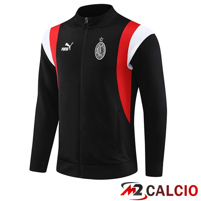 Maglie Calcio Personalizzate,Tute Calcio Squadre,Maglia Nazionale Italiana Calcio | Giacca Calcio AC Milan Nero 2023/2024