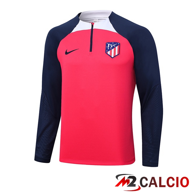 Maglie Calcio Personalizzate,Tute Calcio Squadre,Maglia Nazionale Italiana Calcio | Felpa Allenamento Atletico Madrid Rosso 2023/2024