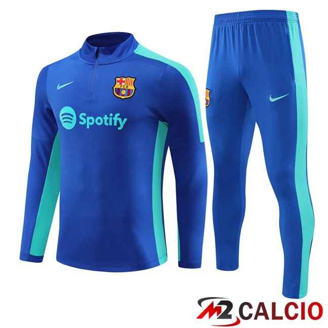 Insieme Tuta Calcio FC Barcellona Blu 2023/2024