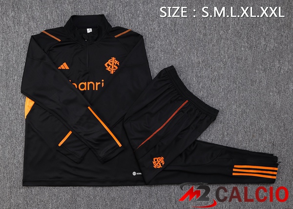 Insieme Tuta Calcio SC Internacional Nero 2023/2024