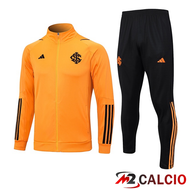 Maglie Calcio Personalizzate,Tute Calcio Squadre,Maglia Nazionale Italiana Calcio | Insieme Tuta Calcio - Giacca SC Internacional Arancia 2023/2024