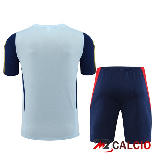 T Shirt Allenamento Spagna + Pantaloncini Blu 2023/2024