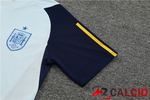 T Shirt Allenamento Spagna + Pantaloncini Blu 2023/2024