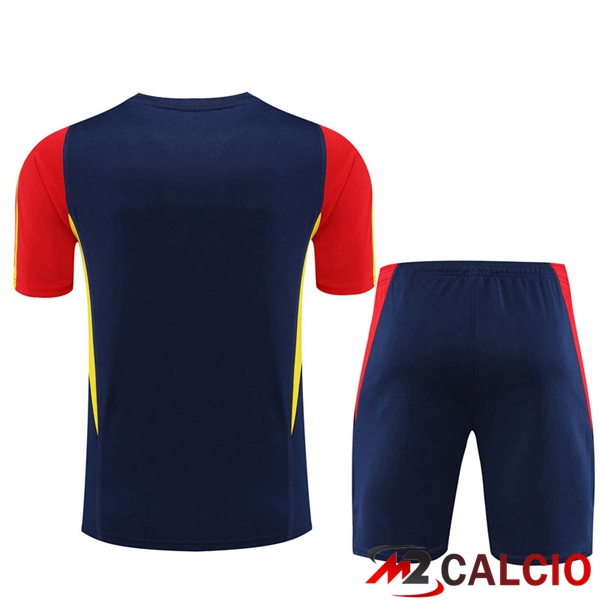 T Shirt Allenamento Spagna + Pantaloncini Blu Reale 2023/2024
