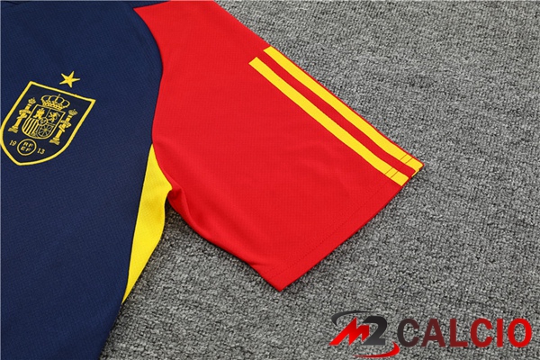 T Shirt Allenamento Spagna + Pantaloncini Blu Reale 2023/2024