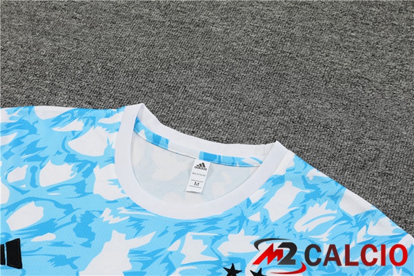 T Shirt Allenamento AFC Ajax + Pantaloncini Blu Bianco 2023/2024